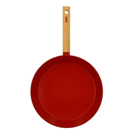 Poêle Ector Induction Aluminium Revêtu Manche En Bois 28 Cm Rouge 4 Poêle Ector Induction Aluminium Revêtu Manche En Bois 28 Cm Rouge – Image 2
