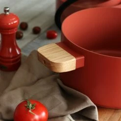 Faitout Ector Induction Aluminium Revêtu 24 Cm Rouge -DE BUYER Ventes 108015 2 1 Faitout Ector induction aluminium revetu 24 cm rouge Ogo