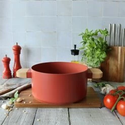 Faitout Ector Induction Aluminium Revêtu 24 Cm Rouge -DE BUYER Ventes 108015 4 1 Faitout Ector induction aluminium revetu 24 cm rouge Ogo