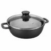 Faitout Fonte Avec Couvercle En Verre 32 Cm Noir 2 Faitout Fonte Avec Couvercle En Verre 32 Cm Noir -DE BUYER Ventes 11623 0 1 Faitout fonte avec couvercle en verre 32 cm noir Lacor