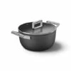 Smeg Faitout Bas Aluminium Antiadhésif 24 Cm Noir Mat Avec Couvercle En Verre Trempé -DE BUYER Ventes 133002 0 1 Faitout bas aluminium antiadhesif 24 cm noir mat avec couvercle en verre trempe Smeg