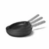 Smeg Set De 3 Poêles Aluminium Antiadhésives Noir Mat -DE BUYER Ventes 139005 0 1 Set de 3 poeles aluminium antiadhesives noir mat Smeg