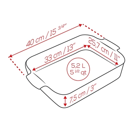 Peugeot Plat Four Rectangulaire Céramique écru 40 Cm 5 Peugeot Plat Four Rectangulaire Céramique écru 40 Cm – Image 3