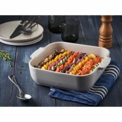 Peugeot Plat Four Carré Céramique écru 28 Cm -DE BUYER Ventes 201183 2 2 Plat four carre ceramique ecru 28 cm Peugeot