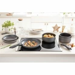 Set 3 Poêles Anti-adhésives Effet Pierre Et Manche Amovible -DE BUYER Ventes 20211 2 4 Set 3 poeles anti adhesives Effet Pierre et manche amovible Mathon