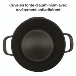 Cocotte Légère Ronde En Fonte D'aluminium 28 Cm 6,7 L Coloris Noir -DE BUYER Ventes 203001 4 9 Cocotte legere ronde en fonte d aluminium 28 cm 6 7 L coloris noir Mathon