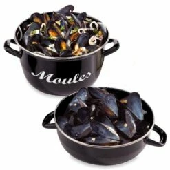 Marmite à Moules Acier émaillé 24 Cm 5 L