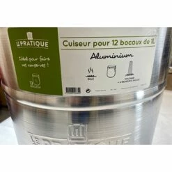 Lot Cuiseur 40 L 12 Bocaux Et Thermomètre à Cadran -DE BUYER Ventes 209018 4 1 Lot cuiseur 40 L 12 bocaux et thermometre a cadran Le Pratique