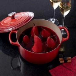 Le Creuset Cocotte Fonte Rond 26 Cm Cerise -DE BUYER Ventes 213184 2 3 Cocotte fonte rond 26 cm cerise Le Creuset
