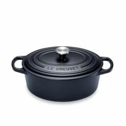 Le Creuset Cocotte Fonte Ovale 27 Cm Noir