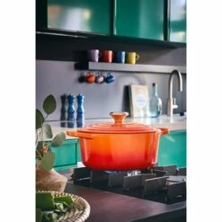 Le Creuset Cocotte Fonte Rond 20 Cm Volcanique -DE BUYER Ventes 213212 4 2 Cocotte fonte rond 20 cm volcanique Le Creuset