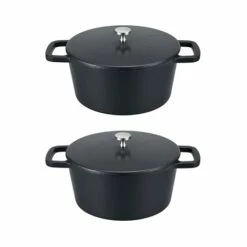 Set De 2 Mini Cocottes Rondes 10 Cm