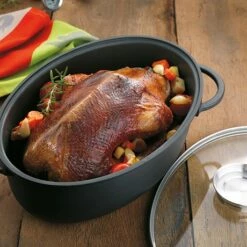 Devant -DE BUYER Ventes 22302 1 2 Cocotte a braiser en fonte d aluminium Kerros 8 L Kela