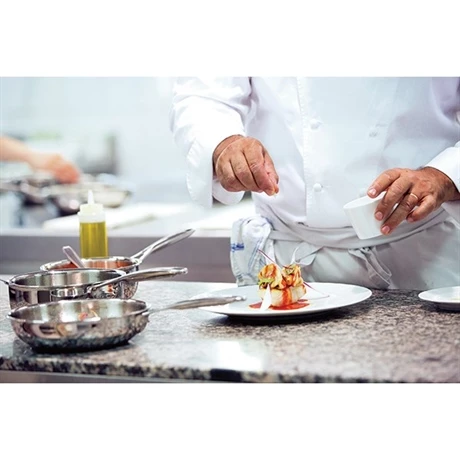 Lot 2 Poêles Sautoirs Inox Castel'Pro 24 Cm Et 28 Cm 5 Lot 2 Poêles Sautoirs Inox Castel'Pro 24 Cm Et 28 Cm – Image 3