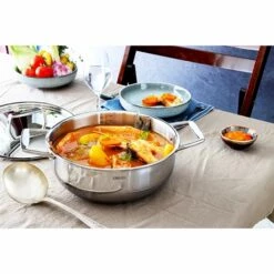 Faitout Tout Inox Et Couvercle Castel'Pro 28 Cm -DE BUYER Ventes 276000 2 4 Faitout tout inox et couvercle Castel Pro 28 cm Cristel