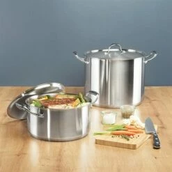 Faitout Inox Avec Couvercle Excell'inox 24 Cm 5,4 L -DE BUYER Ventes 27662 2 1 Faitout inox avec couvercle Excell inox 24 cm 5 4 L Mathon