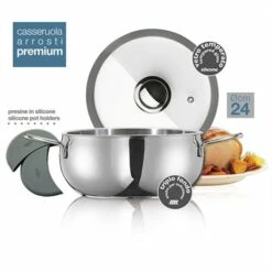 Faitout Inox Avec Couvercle Premium 24 Cm 5 L -DE BUYER Ventes 27673 2 3 Faitout inox avec couvercle Premium 24 cm 5 L Inoxriv