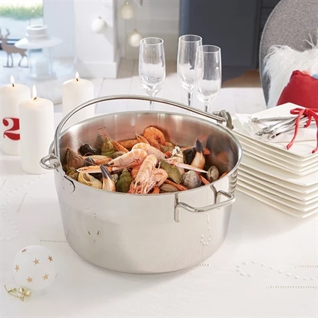 Lot Marmite à Confiture Ou Crustacé Et Couvercle Inox 30 Cm 5 Lot Marmite à Confiture Ou Crustacé Et Couvercle Inox 30 Cm – Image 3