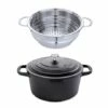 Lot Cocotte Légère Ronde Fonte Aluminium 24 Cm 4,5 L Et Panier Vapeur Multidiamètre -DE BUYER Ventes 279166 0 5 Lot cocotte legere ronde fonte aluminium 24 cm 4 5 L et panier vapeur multidiametre Mathon