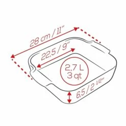Peugeot Plat Carré Céramique Terracotta 28 Cm -DE BUYER Ventes 301325 1 2 Plat carre ceramique terracotta 28 cm Peugeot