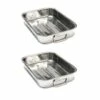 Lot De 2 Plats à Four Rectangulaire Inox 30 Cm 1 Lot De 2 Plats à Four Rectangulaire Inox 30 Cm -DE BUYER Ventes 379000 0 2 Lot de 2 plats a four rectangulaire inox 30 cm Baumalu