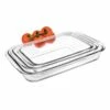 Ibili Set De 3 Plats Rectangulaires Kristall -DE BUYER Ventes 52109 0 1 Set de 3 plats rectangulaires Kristall Ibili