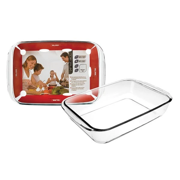 Ibili Plat En Verre Rectangulaire Kristall 40 Cm 3 Ibili Plat En Verre Rectangulaire Kristall 40 Cm