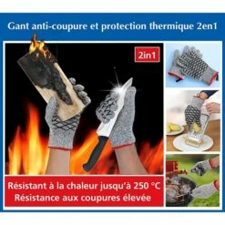 Paire De Gants De Protection 2 En 1 Femme 11 Paire De Gants De Protection 2 En 1 Femme -DE BUYER Ventes 603061 4 1 Paire de gants de protection 2 en 1 femme Wenko by Maximex