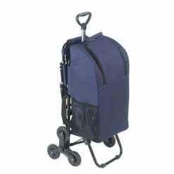 Chariot De Courses Avec Siège Bleu