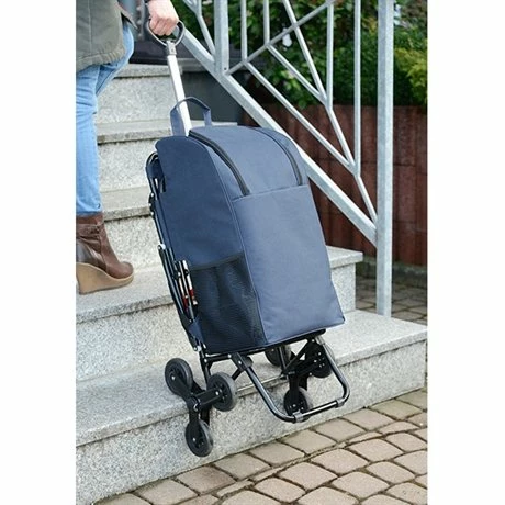 Chariot De Courses Avec Siège Bleu 6 Chariot De Courses Avec Siège Bleu – Image 4