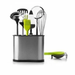Ibili Porte-ustensiles Rectangulaire 3 Compartiments Inox