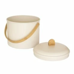 Seau à Compost D'intérieur Métal Et Bambou 7 L -DE BUYER Ventes 604150 1 1 Seau a compost d interieur metal et bambou 7 L Pebbly