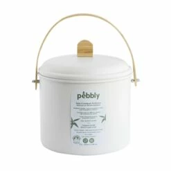 Seau à Compost D'intérieur Métal Et Bambou 7 L -DE BUYER Ventes 604150 3 1 Seau a compost d interieur metal et bambou 7 L Pebbly