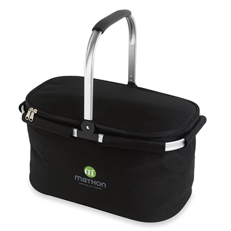 Panier Isotherme Noir Pliable Avec Anse Rabattable 4 Panier Isotherme Noir Pliable Avec Anse Rabattable – Image 2