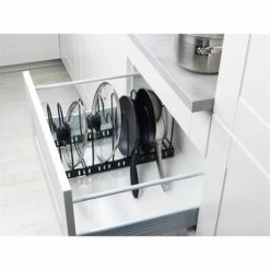 Rangement Extensible Pour Couvercles Et Poêles En Inox 8 Rangement Extensible Pour Couvercles Et Poêles En Inox -DE BUYER Ventes 606022 2 1 Rangement extensible pour couvercles et Poeles en inox Wenko by Maximex