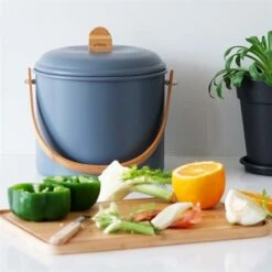 Seau à Compost D’intérieur Ardoise 7 L -DE BUYER Ventes 606079 1 1 Seau a compost d interieur ardoise 7 L Pebbly