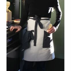 Tablier De Cuisine En Coton -DE BUYER Ventes 606099 2 1 Tablier de cuisine en coton Pebbly