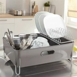 Lot Egouttoir à Vaisselle Avec Bac Et Savon D'acier Anti-odeurs -DE BUYER Ventes 609049 1 2 Lot Egouttoir a vaisselle avec bac et savon d acier anti odeurs Mathon