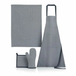 Set Manique, Gant, Torchon Et Tablier Jani Ombre