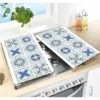 Set 2 Couvre-plaques Carreaux Bleus -DE BUYER Ventes 623001 0 3 Set 2 couvre plaques carreaux bleus Wenko by Maximex