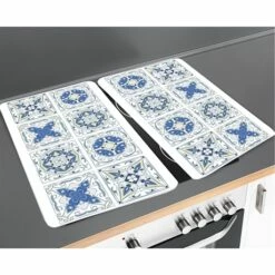 Set 2 Couvre-plaques Carreaux Bleus 8 Set 2 Couvre-plaques Carreaux Bleus -DE BUYER Ventes 623001 2 3 Set 2 couvre plaques carreaux bleus Wenko by Maximex