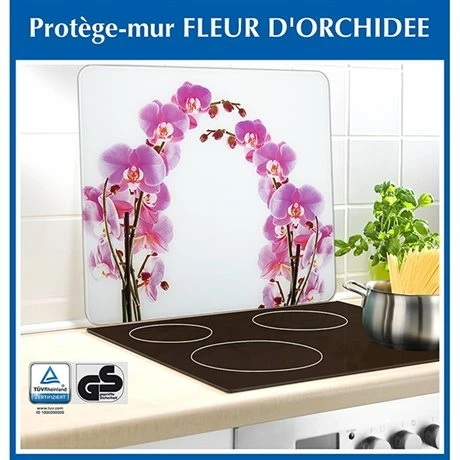 Protection Murale En Verre Orchidée 4 Protection Murale En Verre Orchidée – Image 2