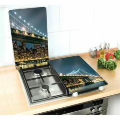 Set 2 Couvre-plaques Protection Motif Brooklyn 7 Set 2 Couvre-plaques Protection Motif Brooklyn -DE BUYER Ventes 62379 2 1 Set 2 couvre plaques protection motif Brooklyn Wenko by Maximex