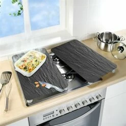 Set 2 Couvre-plaques Protection En Verre Motifs Ardoise 8 Set 2 Couvre-plaques Protection En Verre Motifs Ardoise -DE BUYER Ventes 62600 2 3 Set 2 couvre plaques protection en verre motifs Ardoise Wenko by Maximex