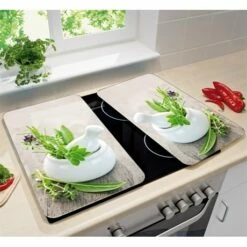 2 Couvre-plaques Protection Motifs Jardin De Fines Herbes -DE BUYER Ventes 62903 3 1 2 couvre plaques protection motifs Jardin de fines herbes Wenko by Maximex