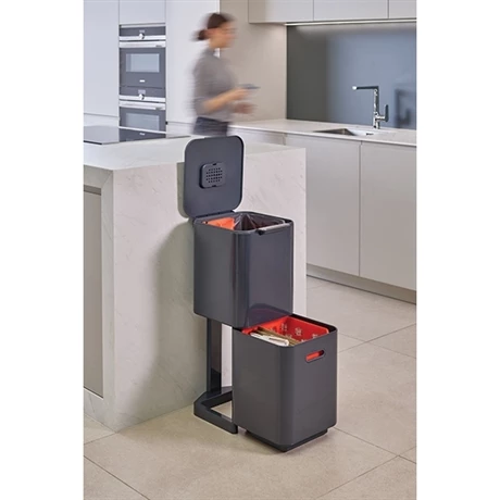 Joseph Joseph Poubelle Totem Graphite 40 L - 2 Compartiments 20 L 4 Joseph Joseph Poubelle Totem Graphite 40 L - 2 Compartiments 20 L – Image 2