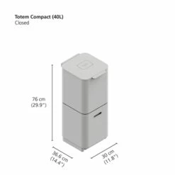 Joseph Joseph Poubelle Totem Graphite 40 L - 2 Compartiments 20 L 11 Joseph Joseph Poubelle Totem Graphite 40 L - 2 Compartiments 20 L -DE BUYER Ventes 658001 4 3 Poubelle Totem Graphite 40 L 2 compartiments 20 L Joseph Joseph