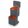 Joseph Joseph Poubelle Totem Graphite 60 L - 2 Compartiments 30 L -DE BUYER Ventes 658003 0 2 Poubelle Totem Graphite 60 L 2 compartiments 30 L Joseph Joseph