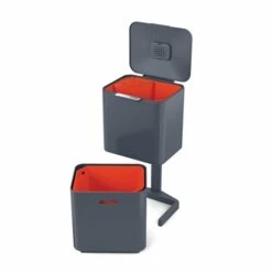 Joseph Joseph Poubelle Totem Graphite 60 L - 2 Compartiments 30 L -DE BUYER Ventes 658003 2 2 Poubelle Totem Graphite 60 L 2 compartiments 30 L Joseph Joseph