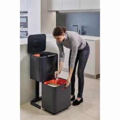 Joseph Joseph Poubelle Totem Graphite 60 L - 2 Compartiments 30 L -DE BUYER Ventes 658003 3 2 Poubelle Totem Graphite 60 L 2 compartiments 30 L Joseph Joseph